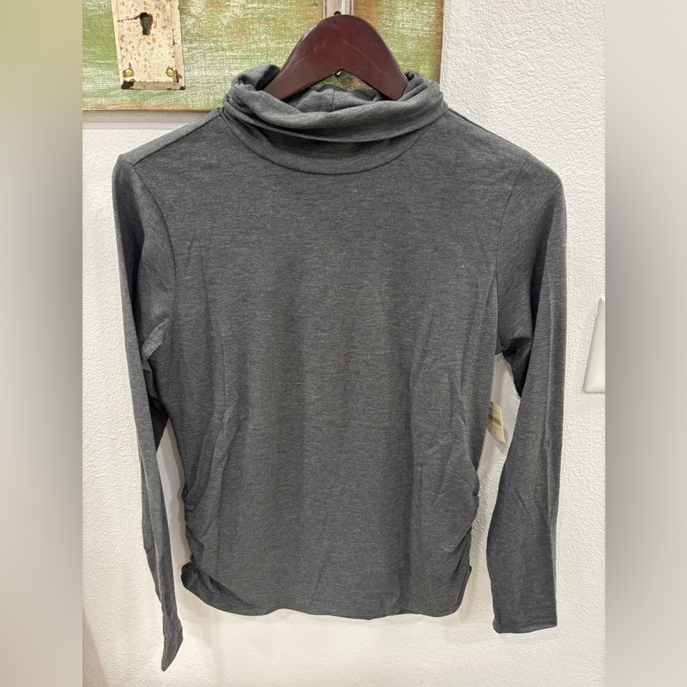 Coldwater Creek Gray Turtleneck Long Sleeve Top
